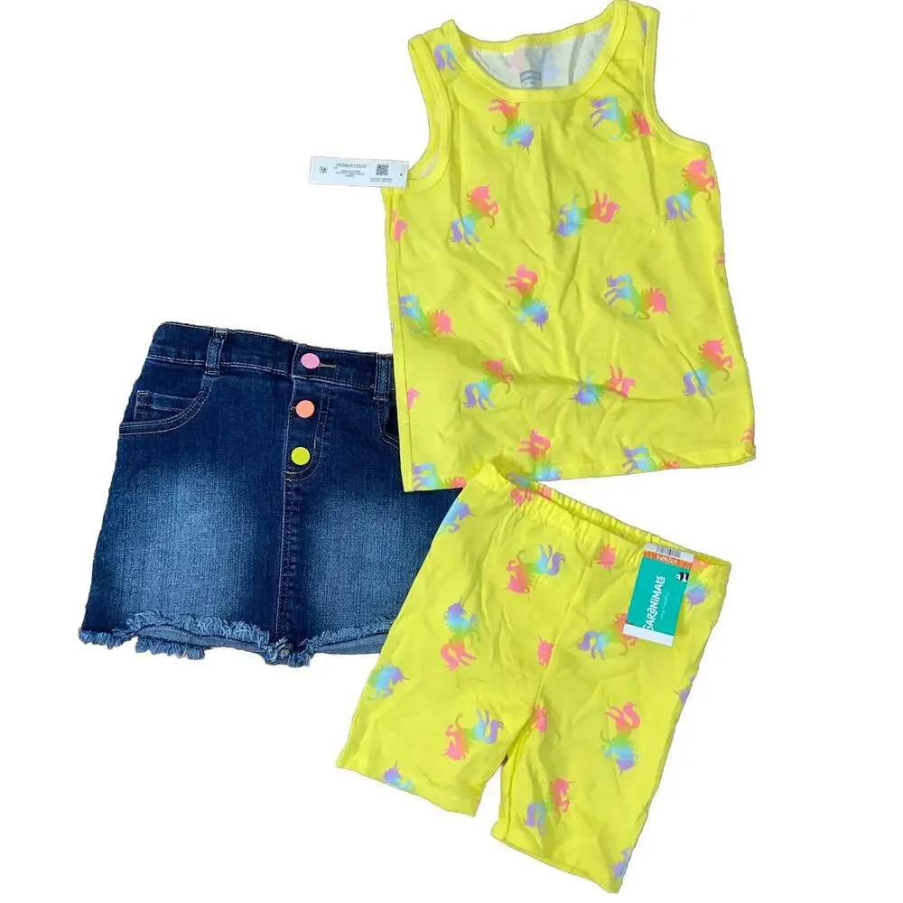 Girls Shorts Set Lot Size 4T Garamals NWT 3 Pieces